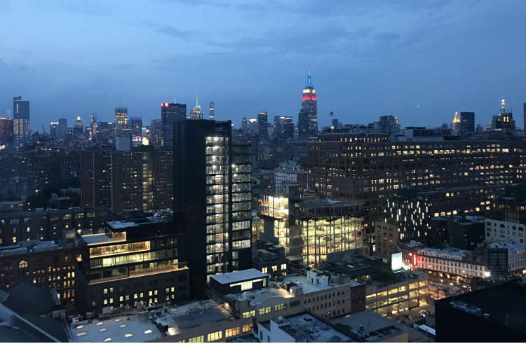 View Of Midtown Manhatta From Standard Hotel Rooftop Bar