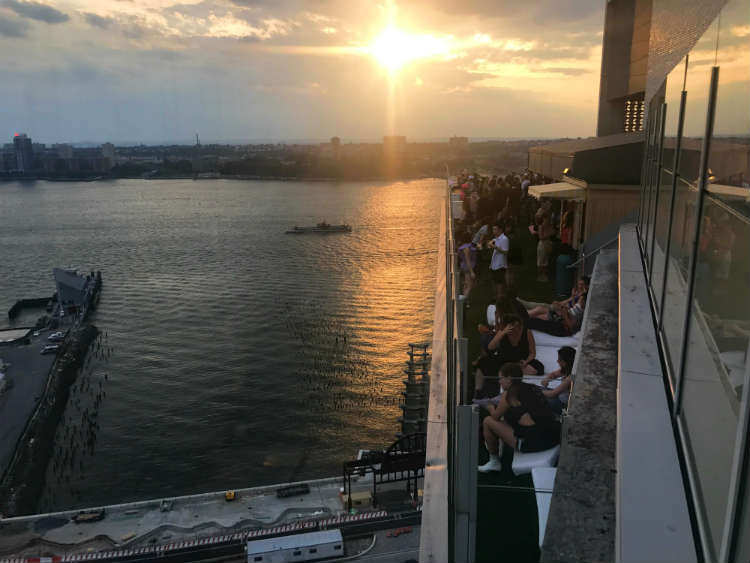  of Le Bain Rooftop Bar and Hudson River