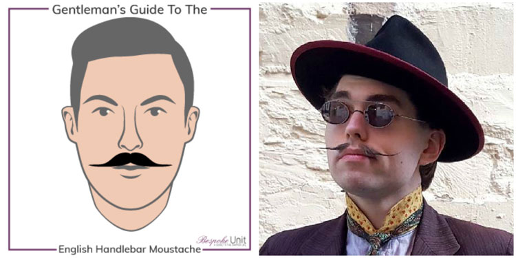 What Is An English Handlebar Family Moustache Featuring Blakesby Hats