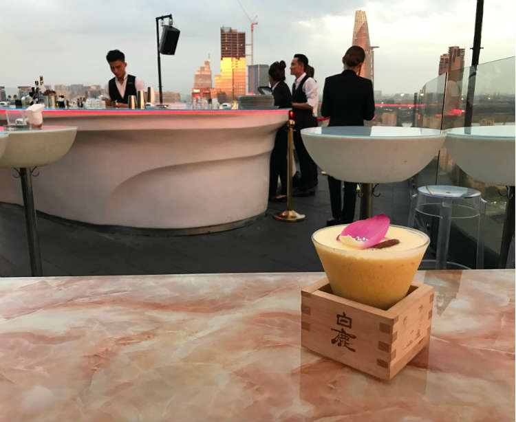 Cocktail At Chill Sky Bar In Saigon