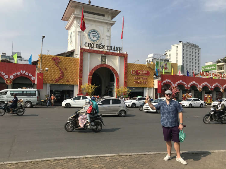 Paul Anthony At Ben Thanh Market In Saigon