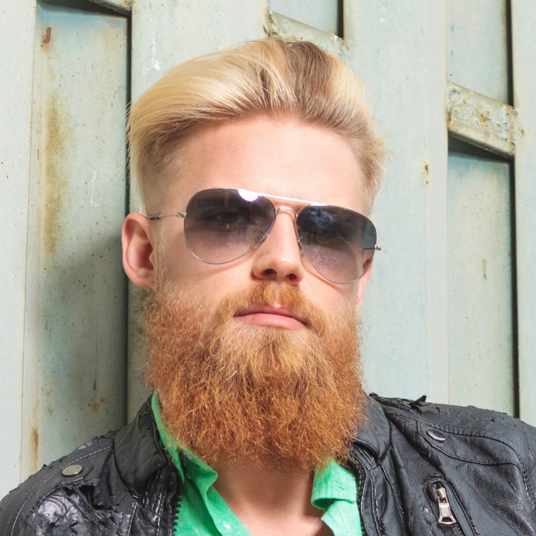 Rugged man in aviator glasses