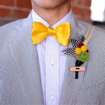 Seersucker-Suit-With-Yellow-Bow-Tie