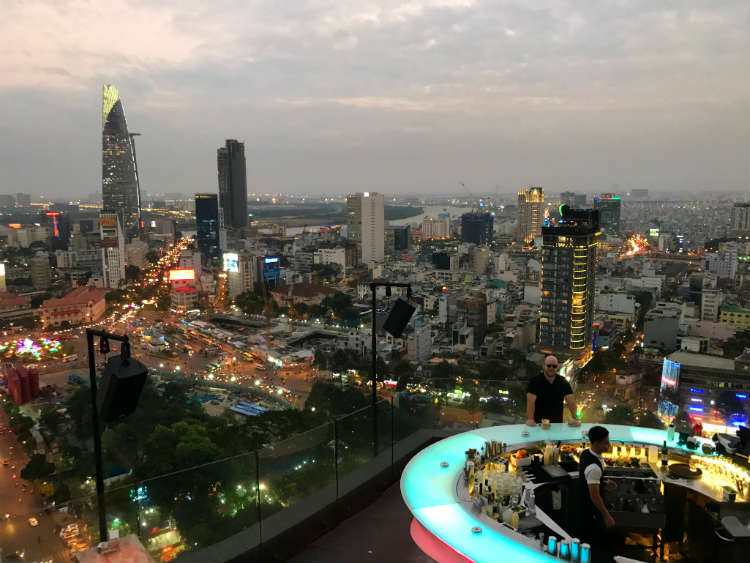 View Of Saigon From Chill Sky Bar