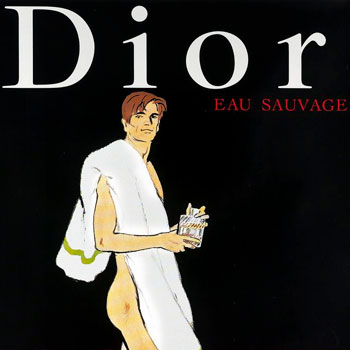 vintage dior eau sauvage poster