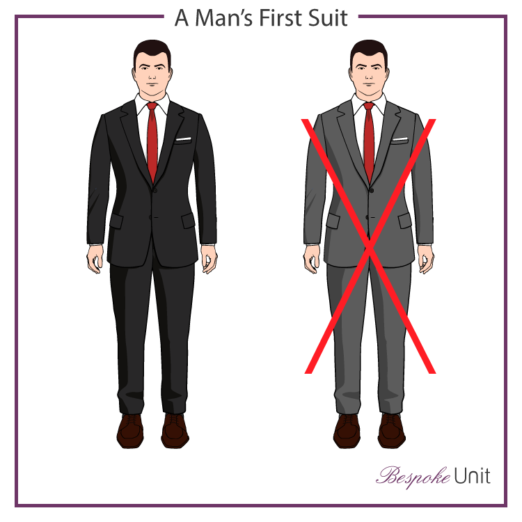 A Man's First Grey Suit