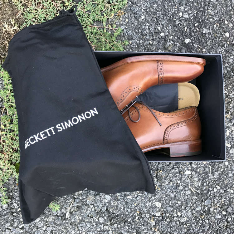 Beckett Simonon shoes in box