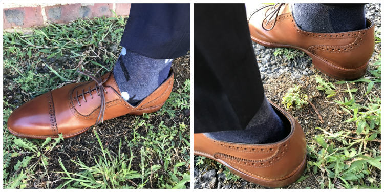 Brown brogues that fit too large