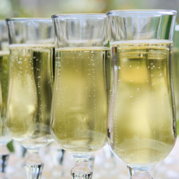 Bubbles In Champagne Flutes