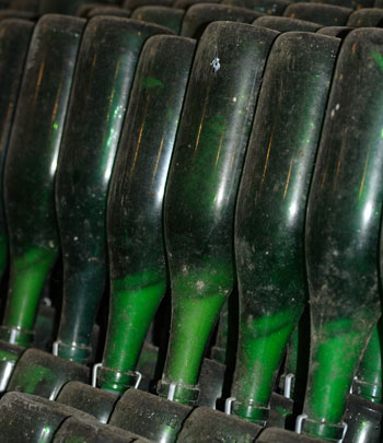 Champagne Bottles Ageing Sur Pointe