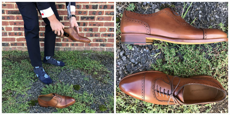 Collage of brown brogues