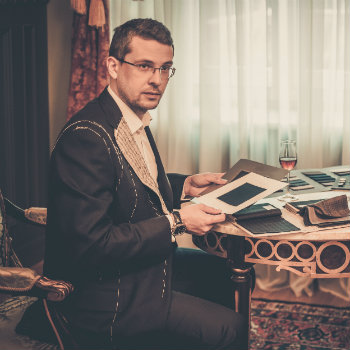 Customer-Looking-At-Fabric