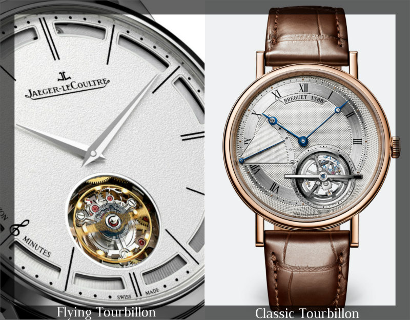Flying Tourbillon and Tourbillon with Bridge Support