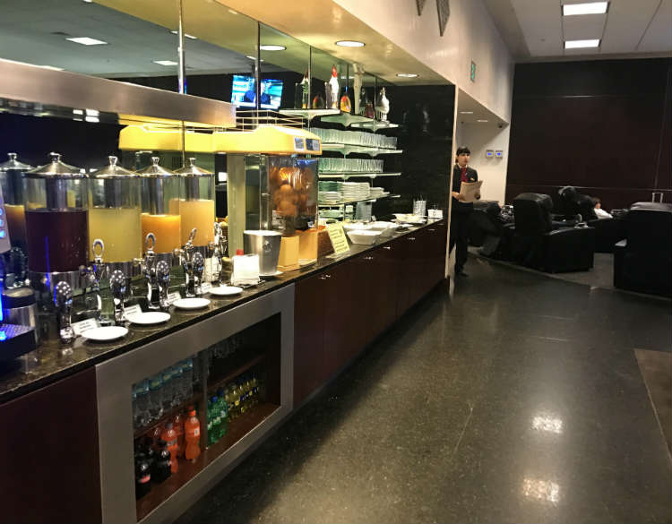 Food At Priority Pass Lounge In Lima Peru