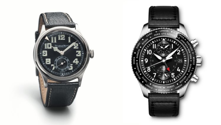 IWC Historic Pilots Watch And Timezoner Chronograph