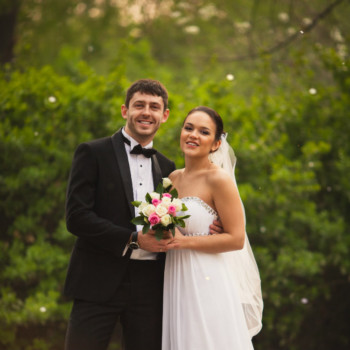 Newlyweds-Outside-Standing