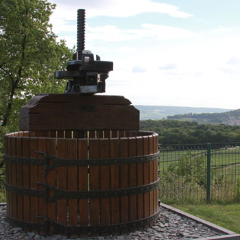 Vintage Champagne Grape Press Monument
