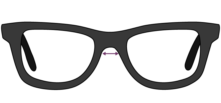 how to measure bridge width for glasses