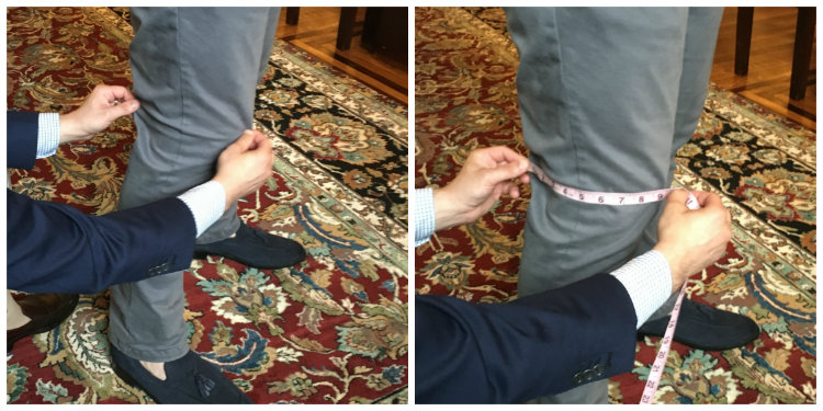 how to take a knee measurement