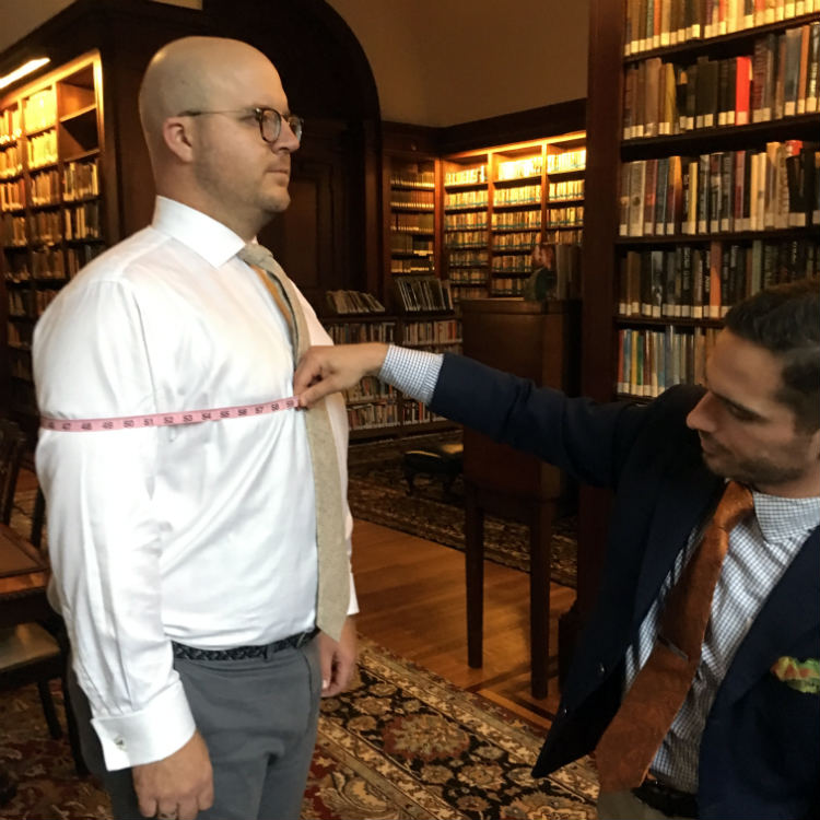 how to take an overarm measurement