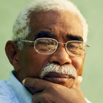 old black man grey hair