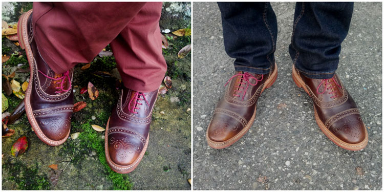 Allen Edmonds Strandmok Brogues With Jeans & Chinos