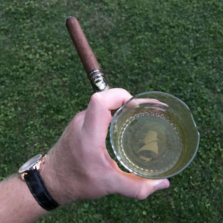 Davidoff The Late Hour Cigar and Whisky Glass