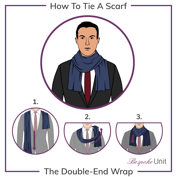 How To Tie A Scarf Double End Wrap