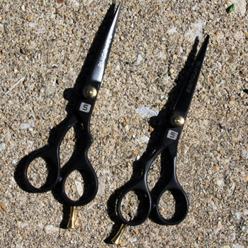 Left Handed & Ambidextrous Sanguine Beard Scissors Comparison