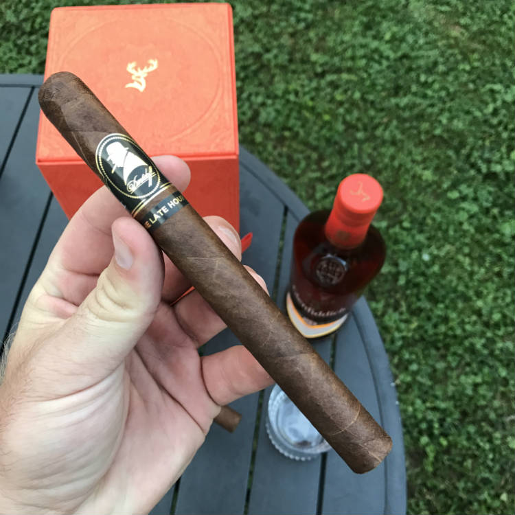 Paul Anthony Holding Davidoff Churchill Cigar