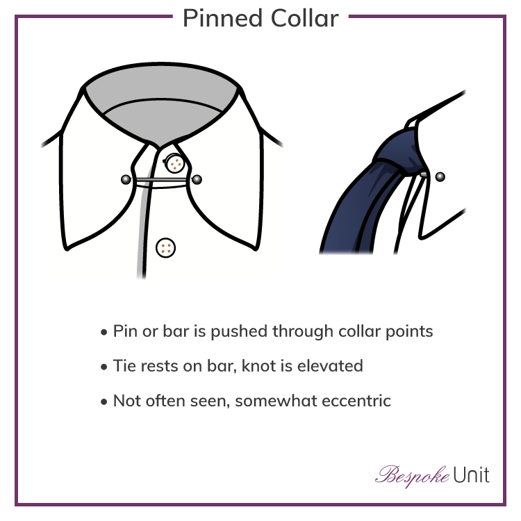 Pinned-Collar-Mens Shirt