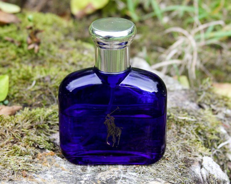Ralph Lauren Polo Blue Bottle On Oak Stump