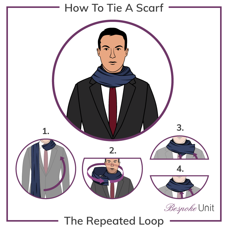 Repeated Loop Scarf Knot