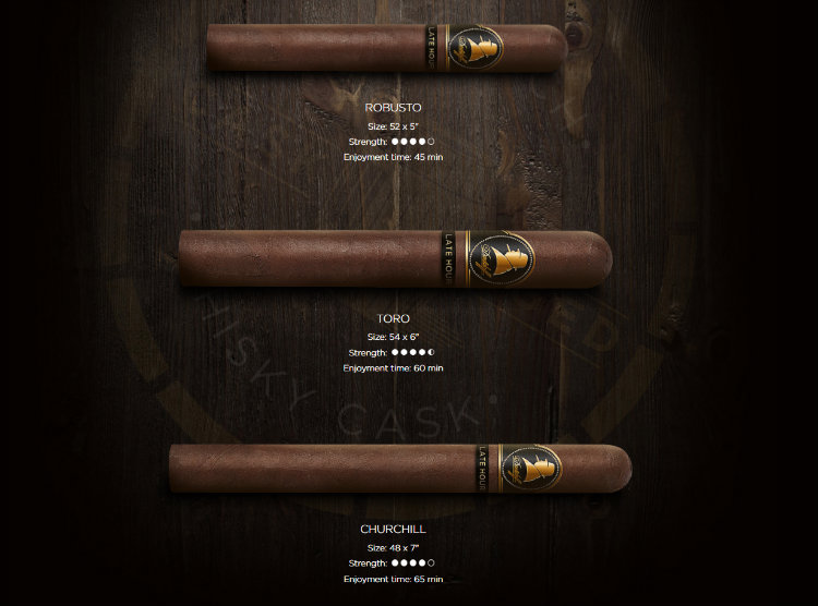Three_Later_Hour_Davididoff_Cigar_Sizes