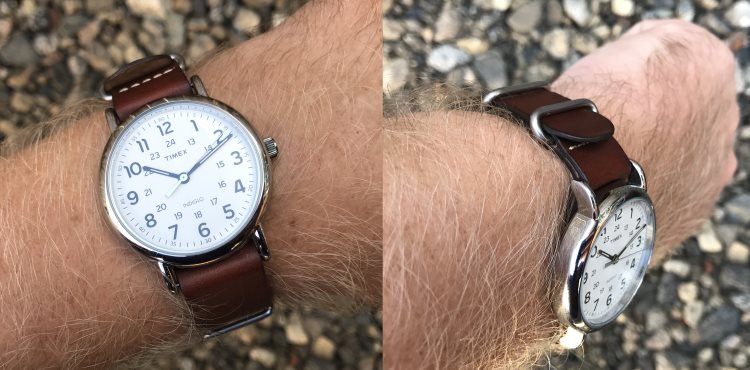 Timex Weekender Brown Leather Straps