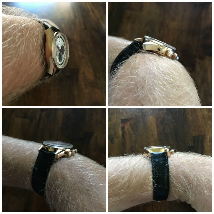 View of El Primero on wrist at angles