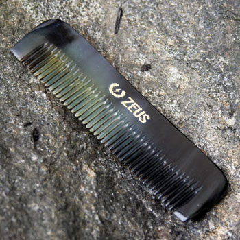 Zeus Natural Buffalo Horn Beard Comb Zeus Natural Buffalo Horn Beard Comb