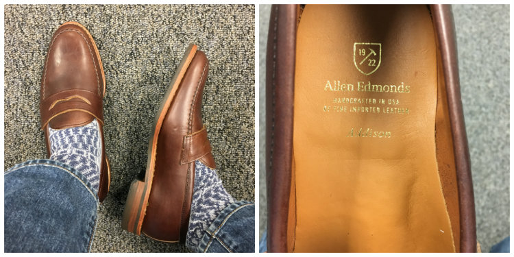 allen edmonds loafer closeups
