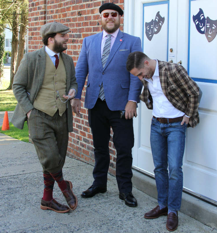 three men in allen edmonds shoes