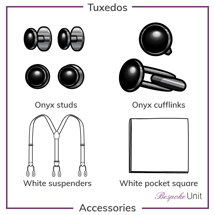 Accessories for tuxedos