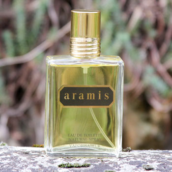 Aramis Bottle On Stone Wall