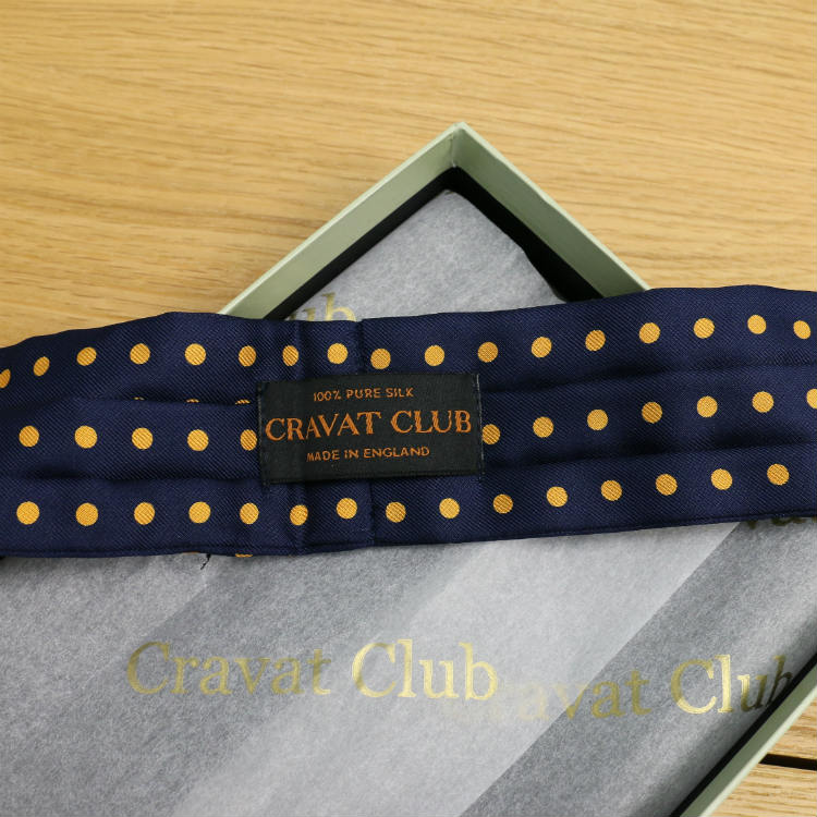Cravat Club dotted ascot cravat