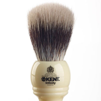 Kent Silvertex Infinity Synthetic Shaving Brush Kent Silvertex Infinity Synthetic Shaving Brush