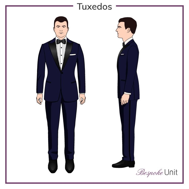 Man wearing proper tuxedo