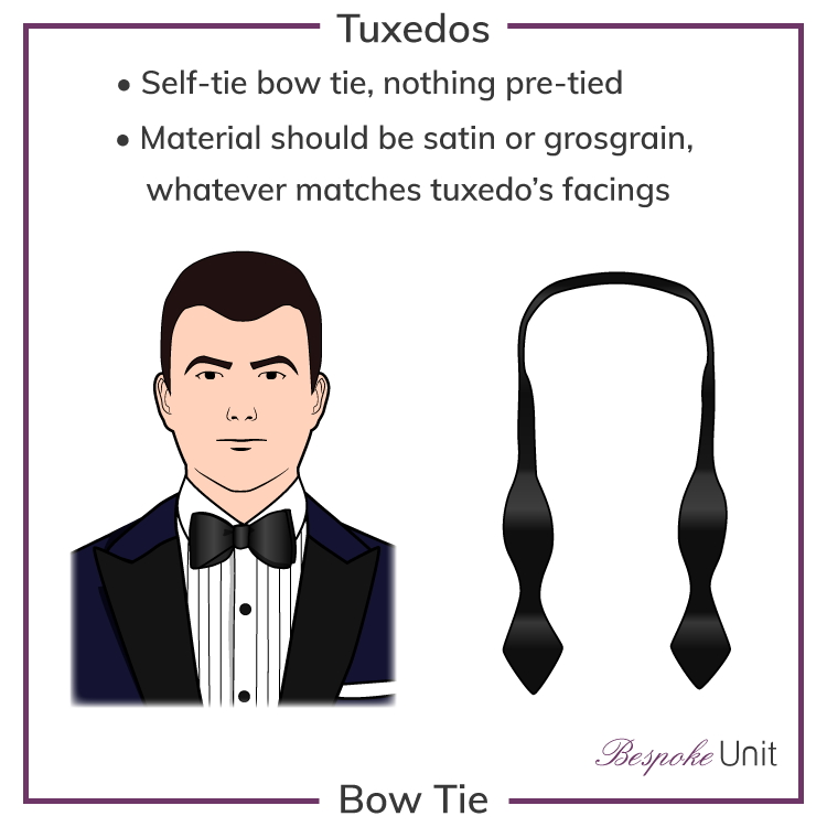 Tuxedo bow tie graphic