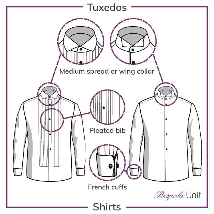 Tuxedo shirt graphic