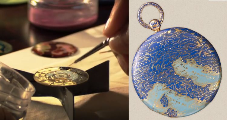 Vacheron Constantin Italy Map Champlevé Enamel Watch