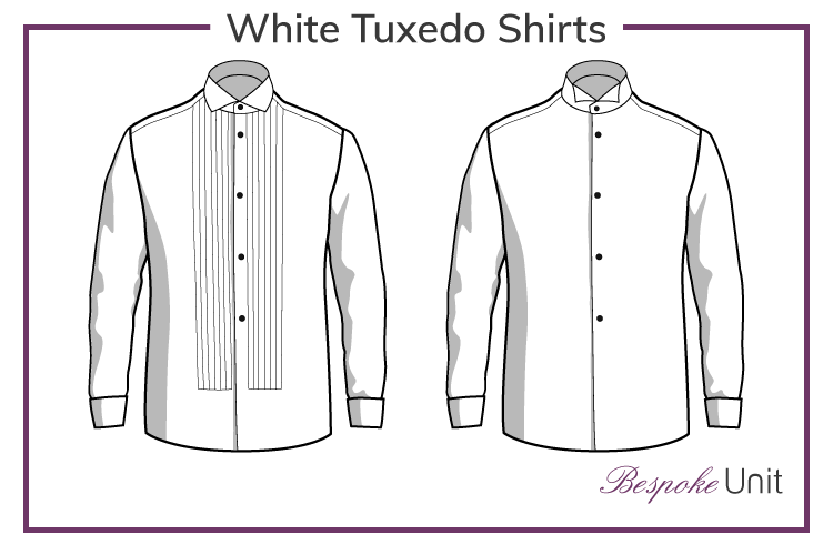White-Tuxedo-Shirts Graphic