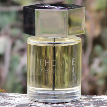 Yves Saint Laurent L'Homme Bottle On Stone Wall