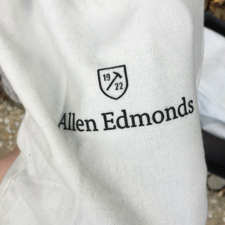 allen edmonds flannel shoe bag
